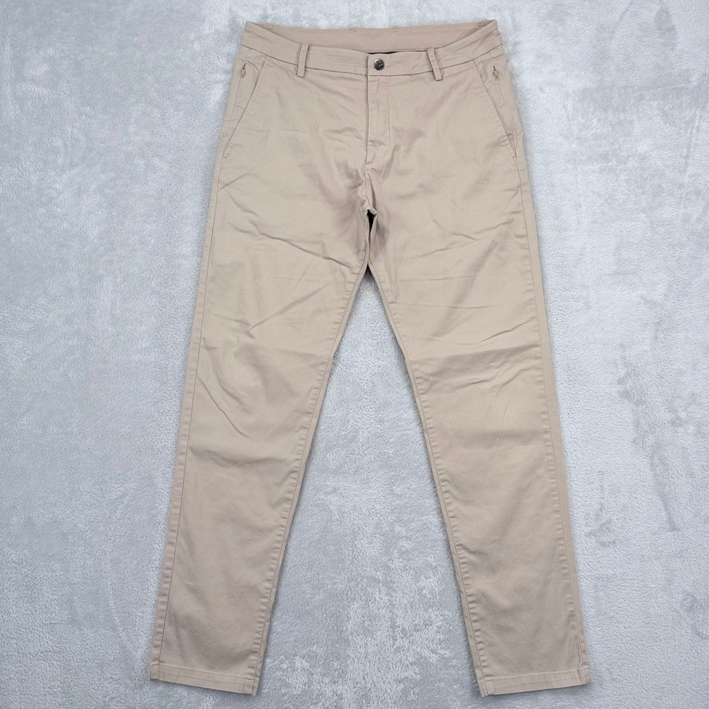 Birddogs Boom for your Boomstick Pants Mens 32x30 Khaki Chino Lined Slim Golf